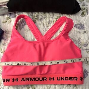 Under Armour Neon Pink Sports Bra